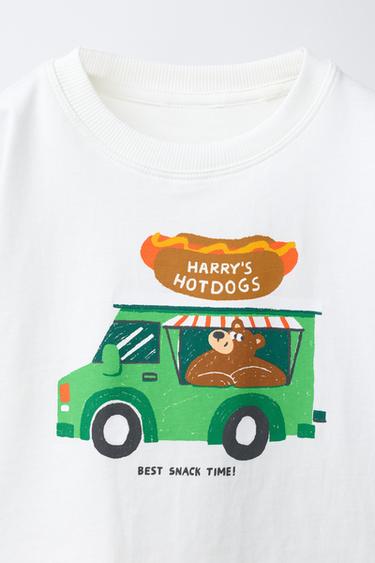 PRINTED T-SHIRT - White by Zara - Image 2