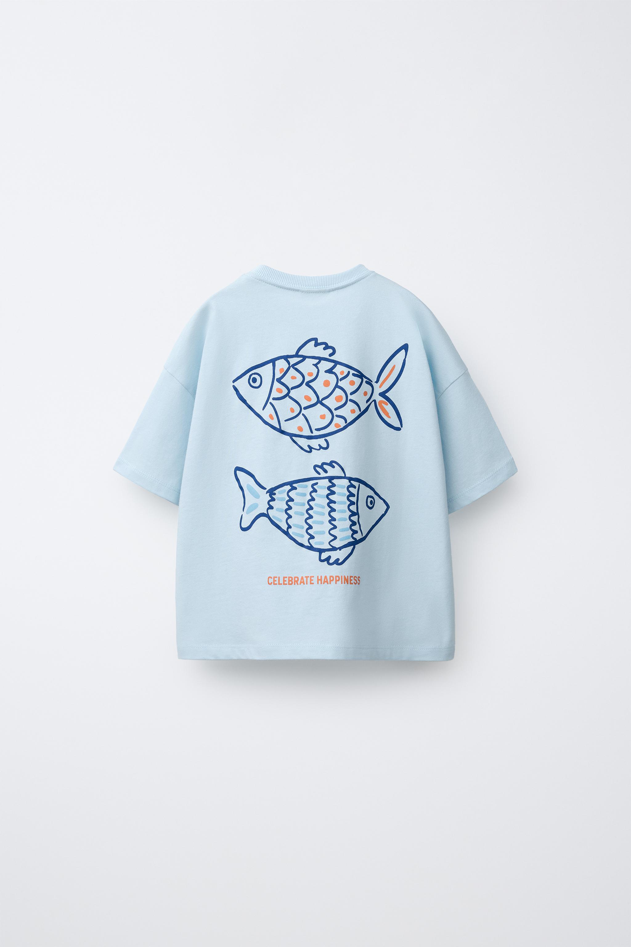 T-SHIRT À IMPRIMÉ POISSONS