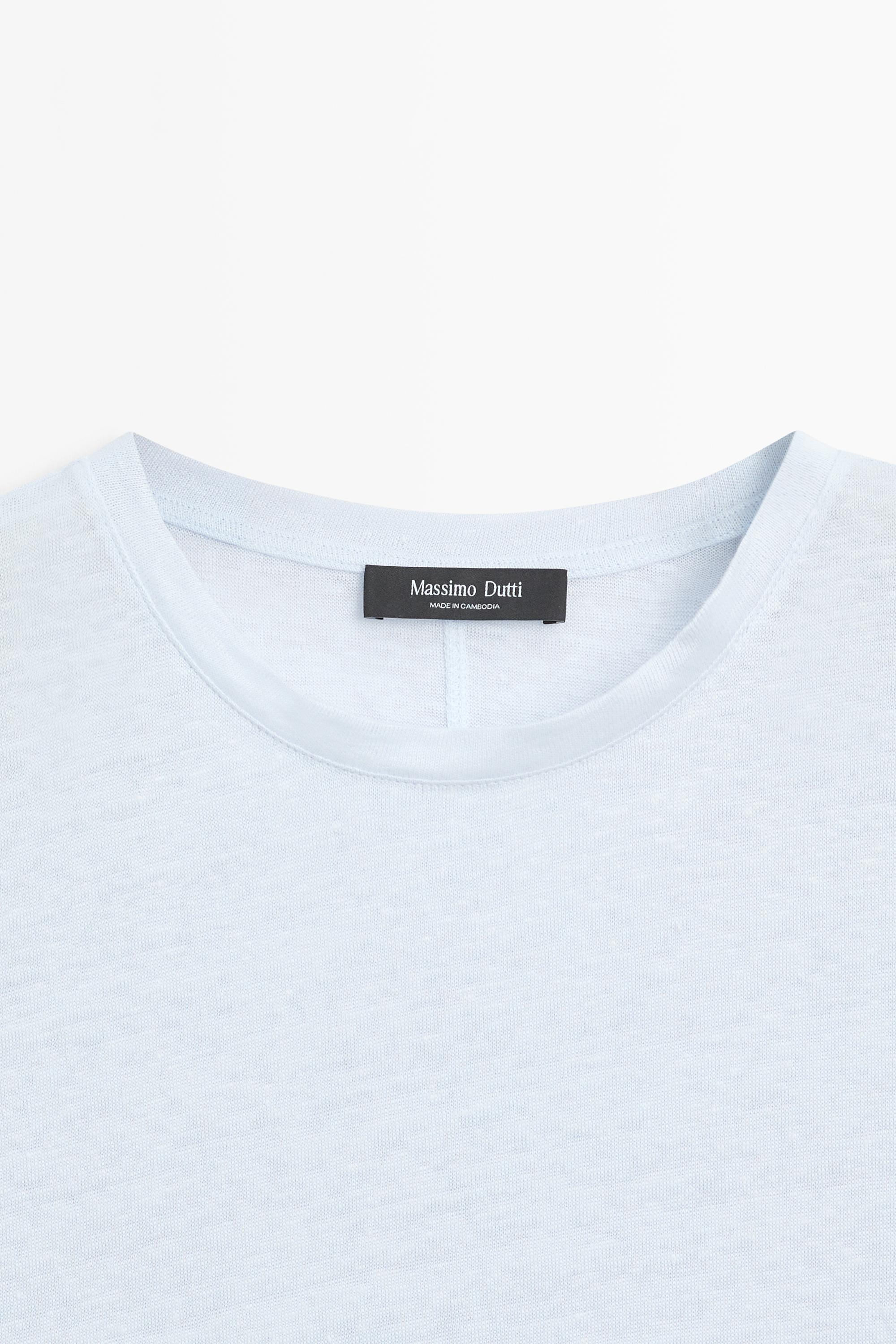 100% linen short sleeve T-shirt