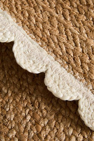 SCALLOPED JUTE PET RUG - Light beige by Zara - Image 2