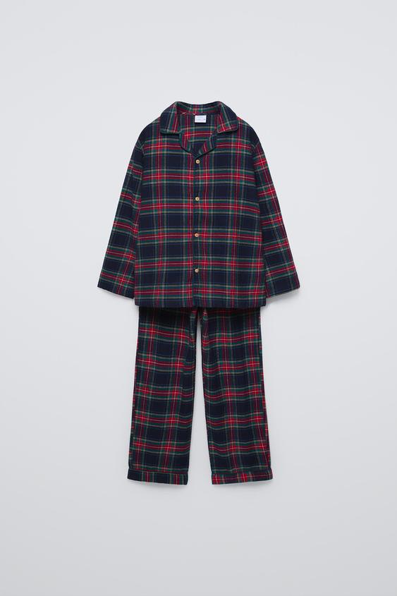 3-14 YEARS/ PLAID FLANNEL PAJAMAS | ZARA United States