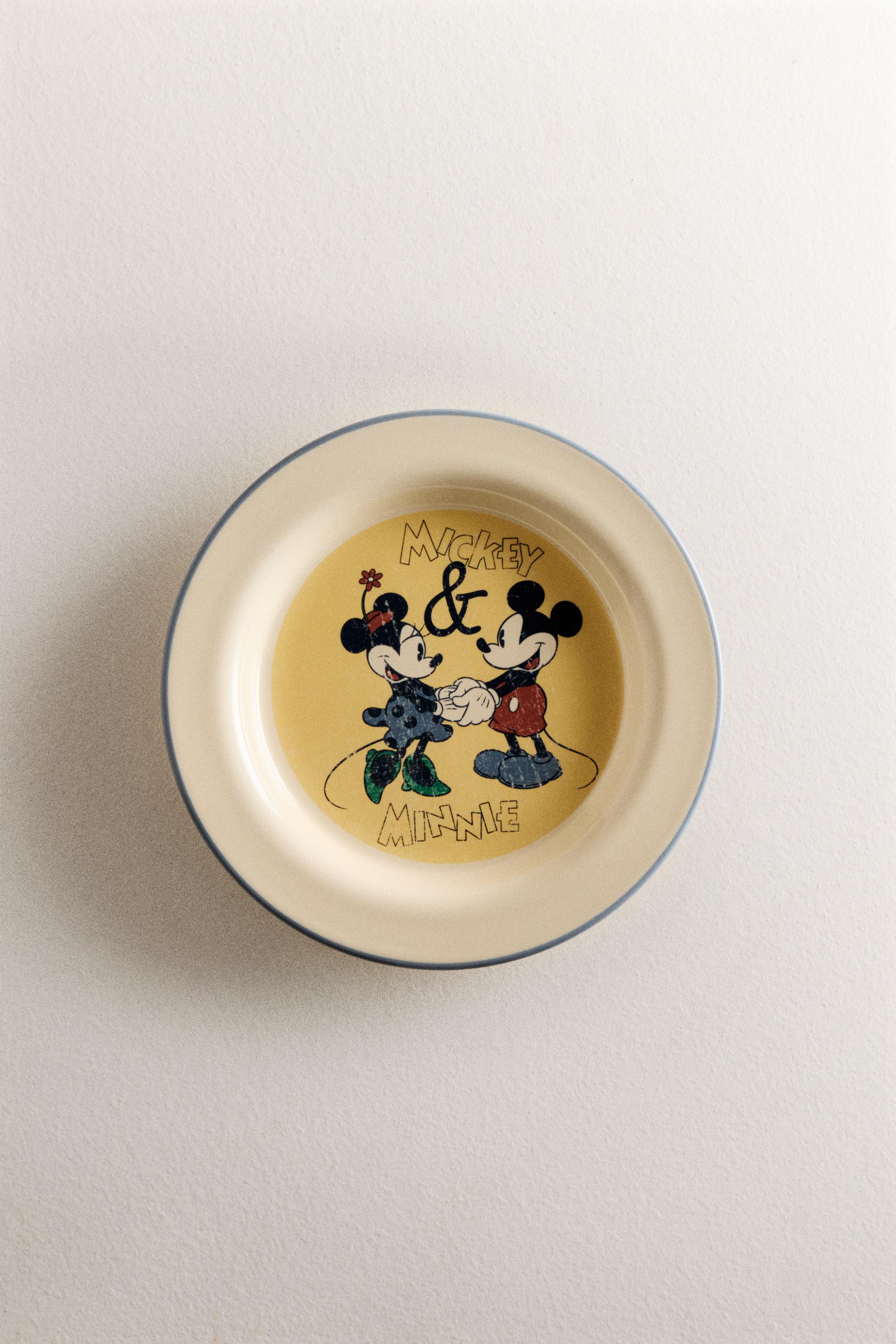 KIDS' CERAMIC MICKEY & MINNIE ©DISNEY PLATE