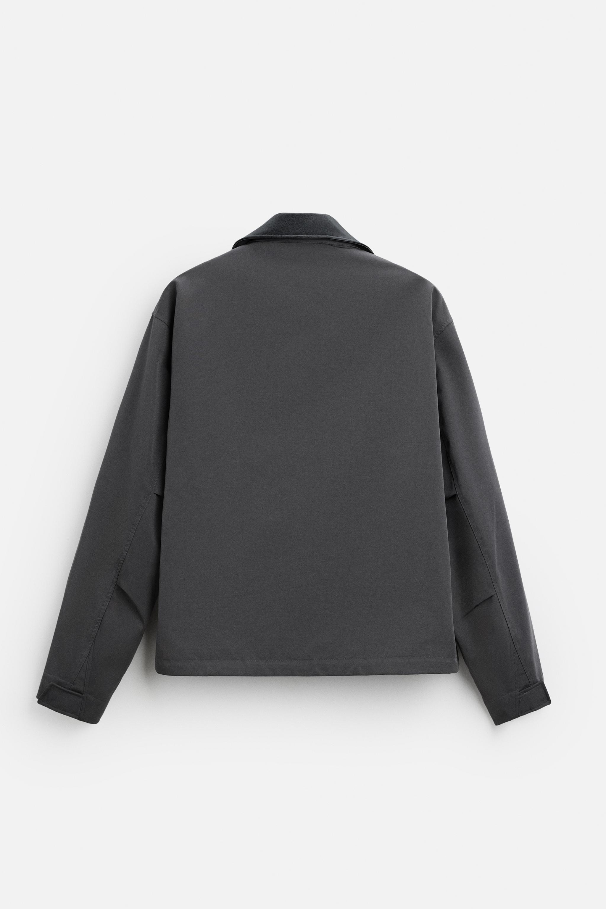 コントラスト撥水加工入りジャケット - グレー | ZARA Japan / 日本