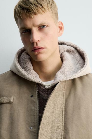 BLOUSON BOMBER TEXTURÉ X SR_A - Gris taupe de Zara - Image 6