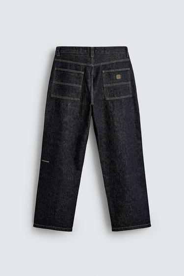BAGGY FIT CHINO JEANS - Blue by Zara - Image 8