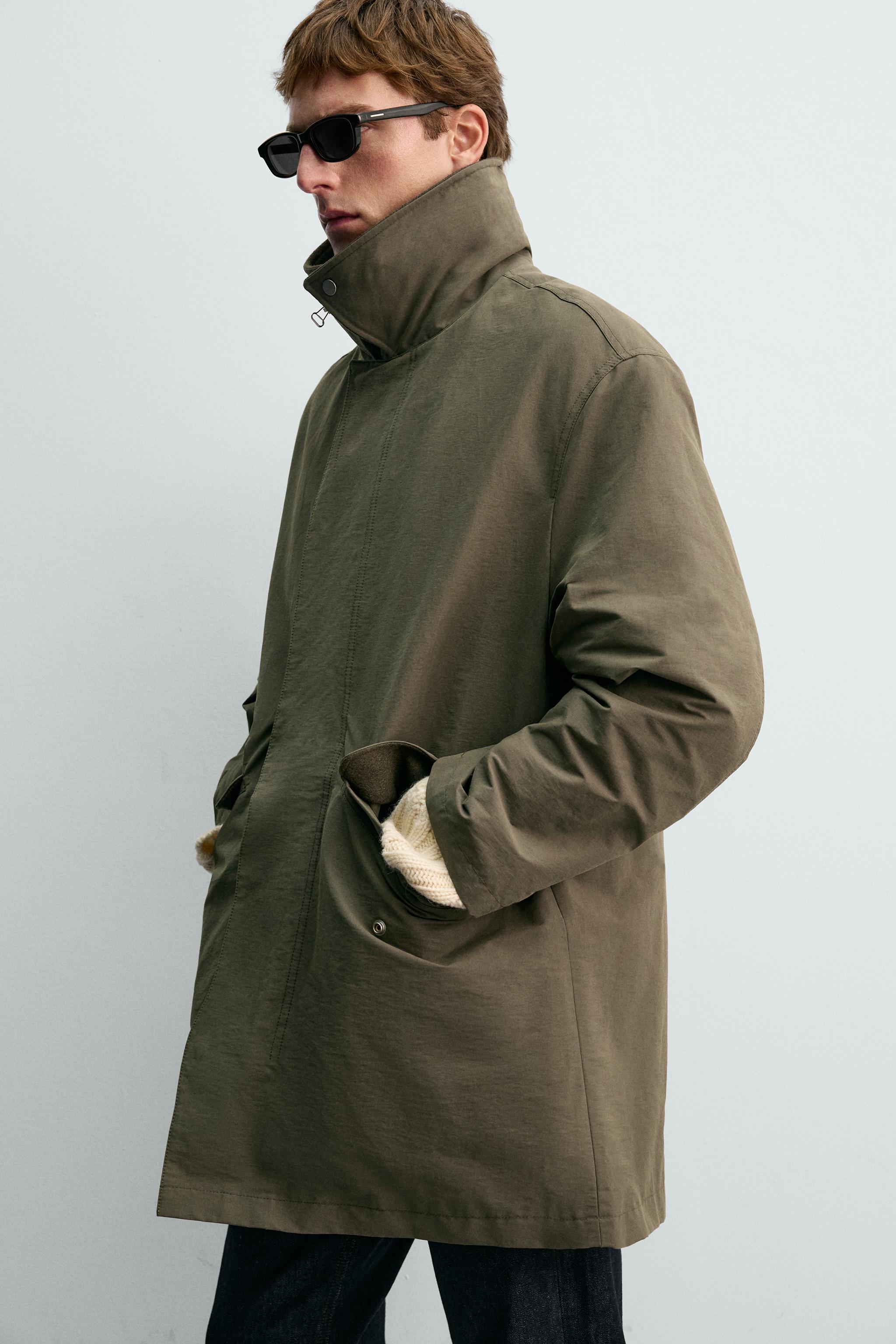 COMBINATION COLLAR TECHNICAL PARKA AARON LEVINE X ZARA - Gray