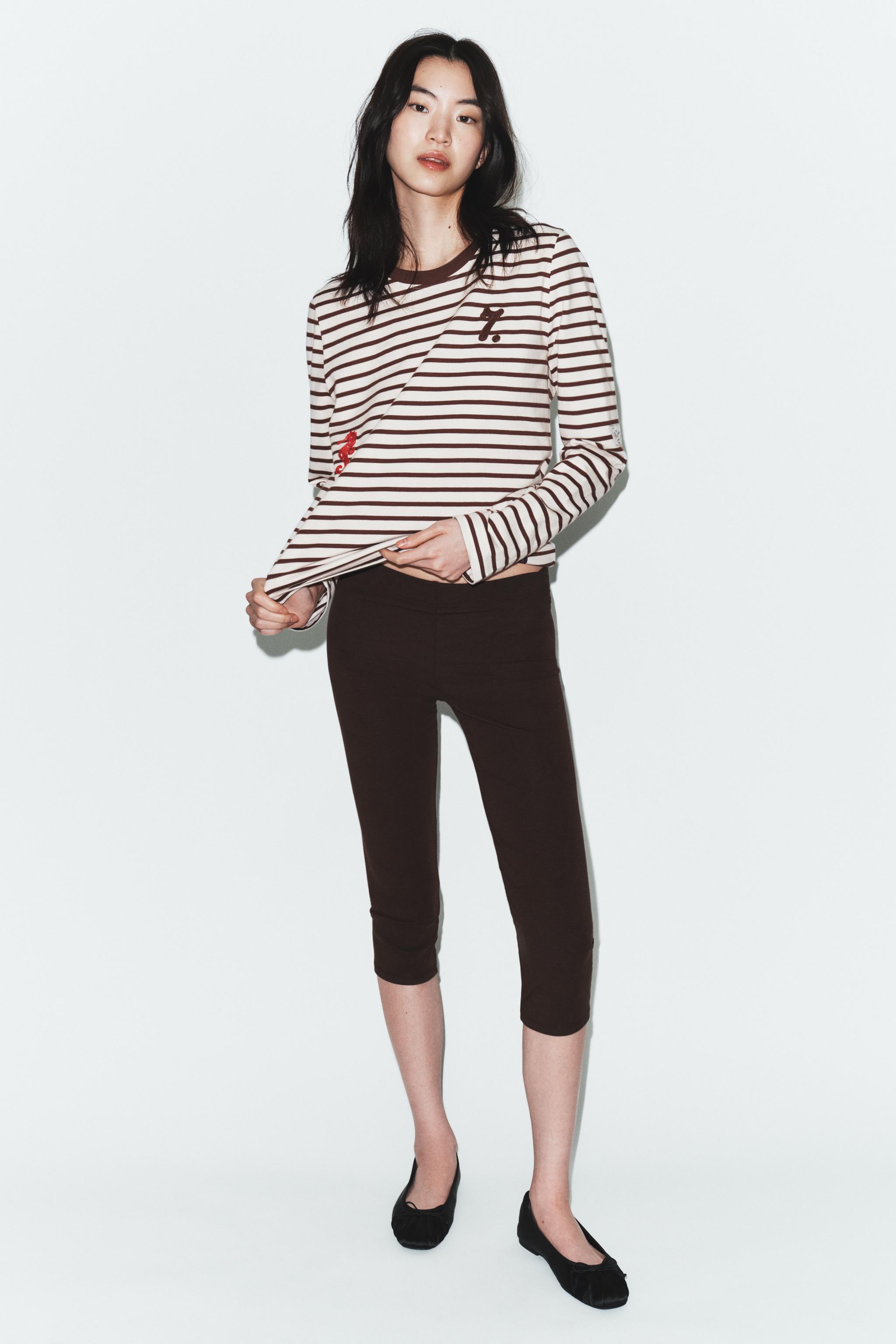EMBROIDERED STRIPED T-SHIRT