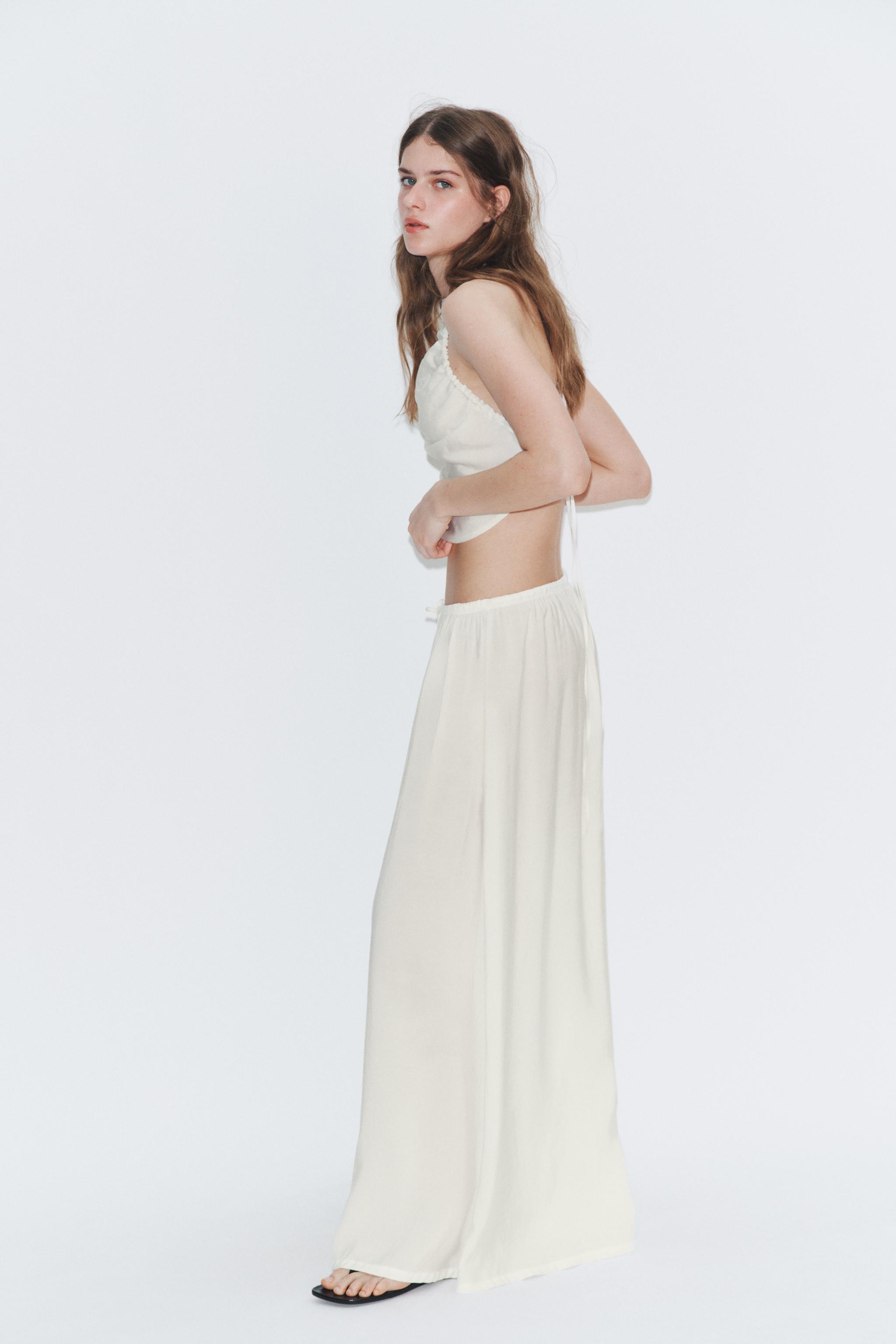 PANTALON PALAZZO À CORDONS