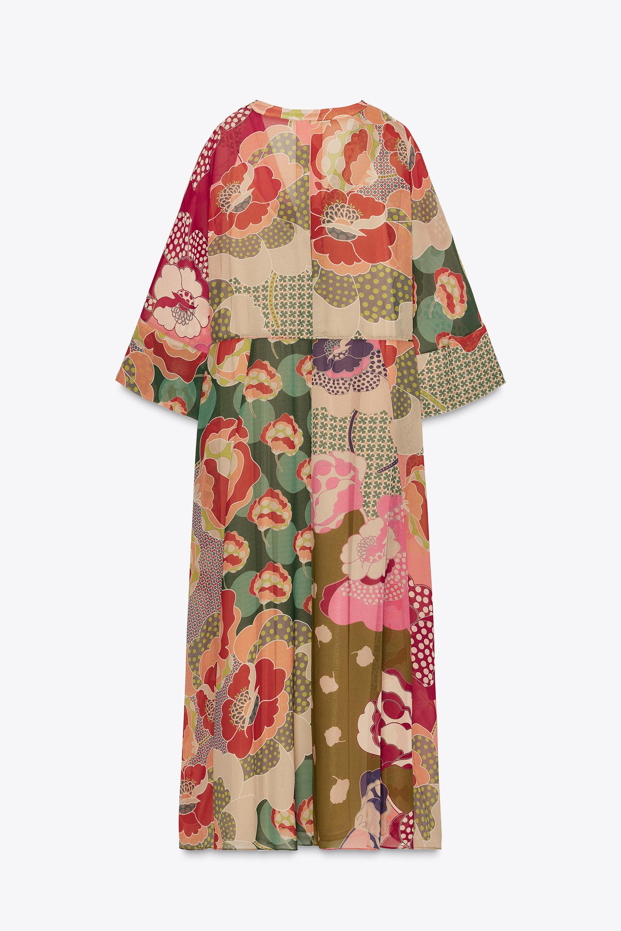 フラワープリント ZW COLLECTION ワンピース - プリント地 | ZARA