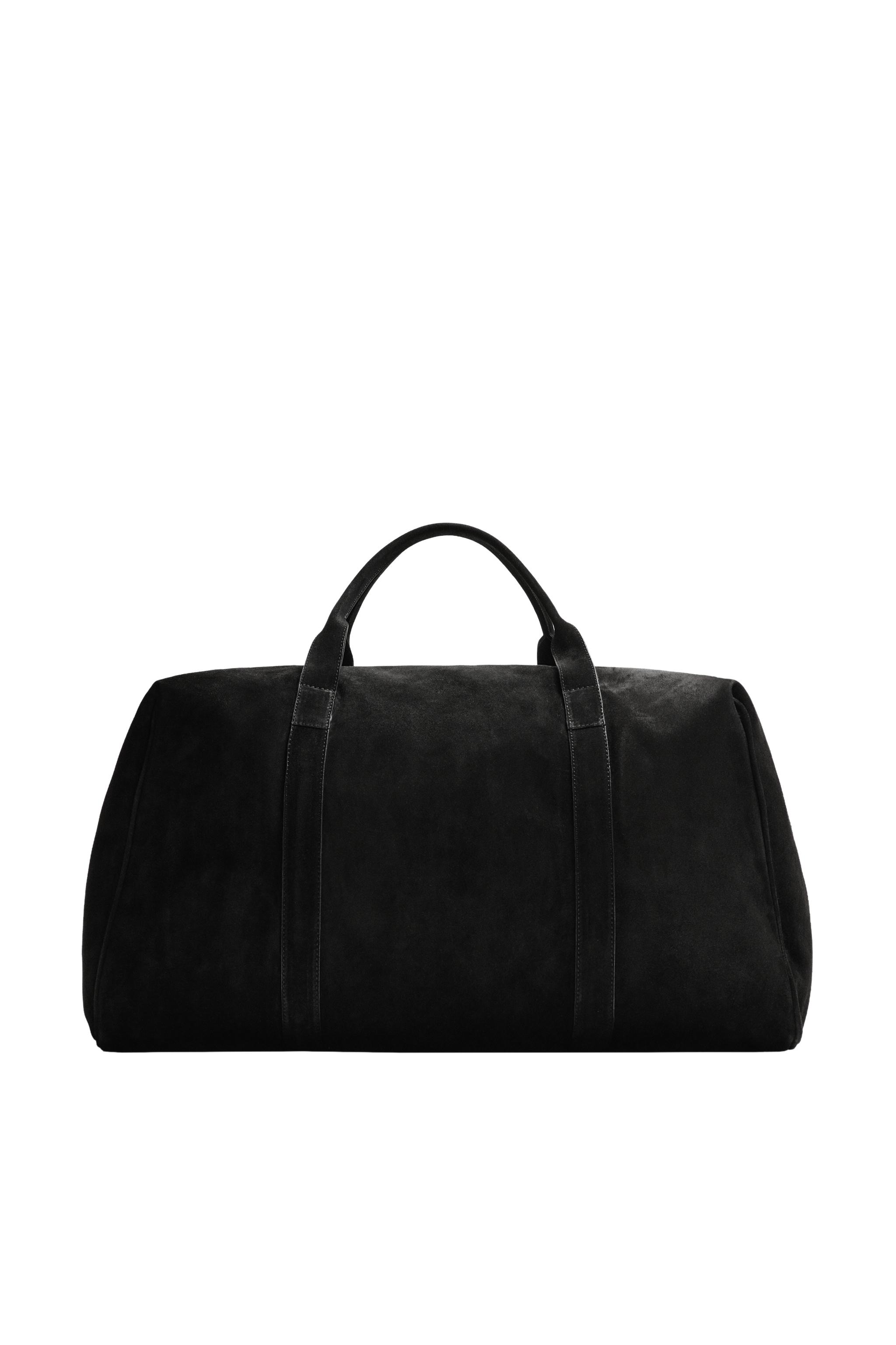 スプリットスエードトラベルバッグ - ブラック | ZARA Japan / 日本