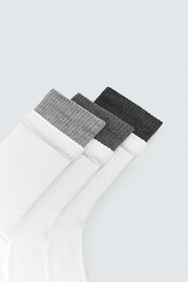 CHAUSSETTES DOUBLE EFFET LOT DE 3 - divers de Zara - Image 2
