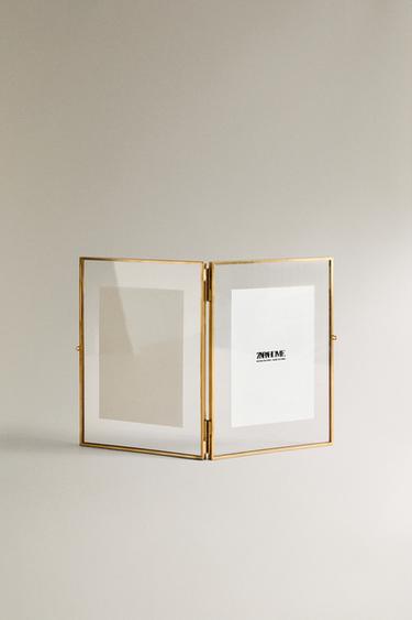 DOUBLE GOLDEN PHOTO FRAME - Transparent by Zara - Image 3