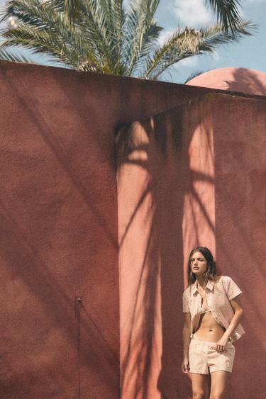 FLORAL SHORTS - Pink by Zara