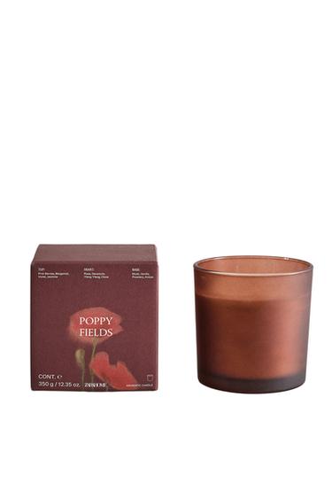 Zara (350 G) POPPY FIELDS SCENTED CANDLE - Red / Orange
