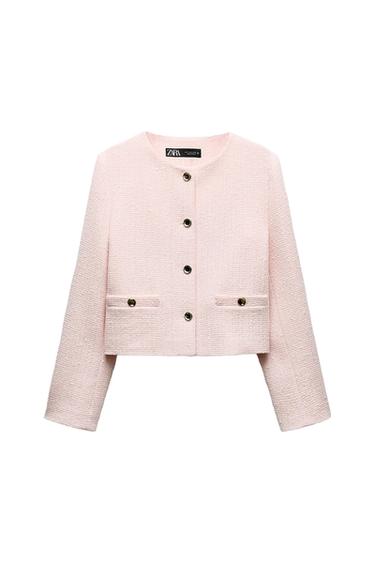 STRUCTURED ROUND NECK BLAZER