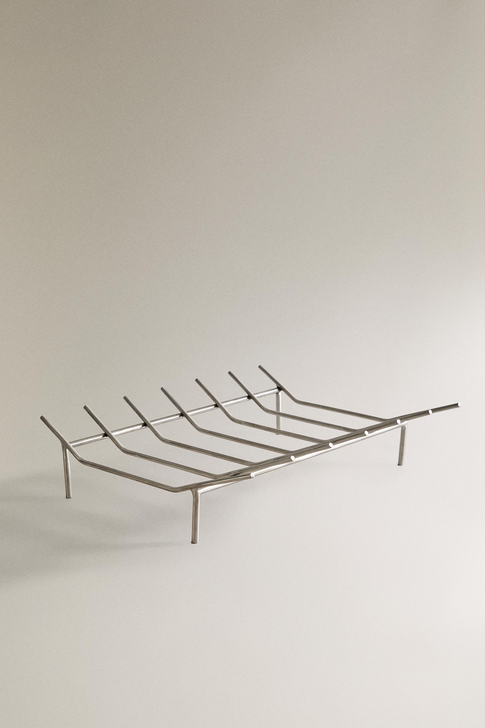 STEEL FIREWOOD STAND FIREPLACE