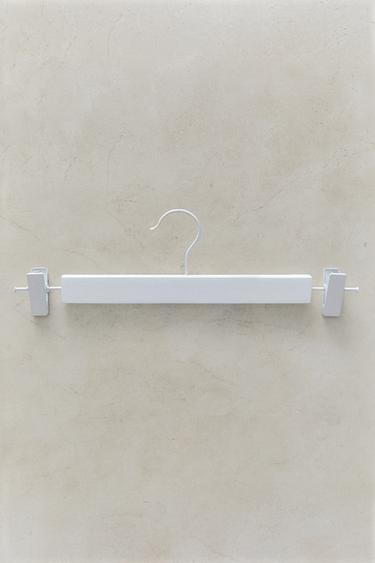 WOODEN SKIRT HANGER (SET OF 3) - White by Zara