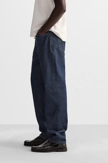 SLIM FIT JEANS - Navy blue by Zara