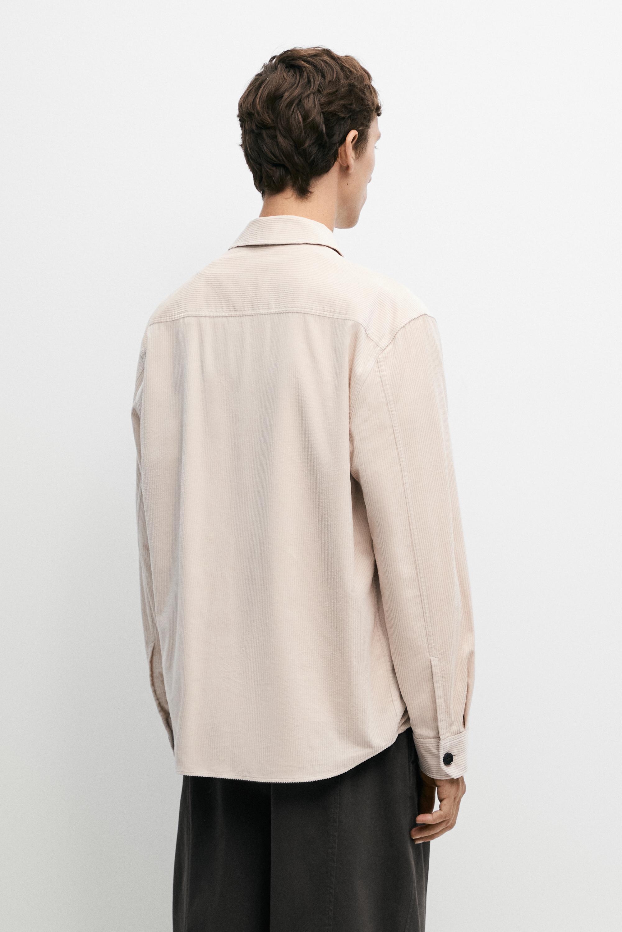 Surchemise détail poches en daim