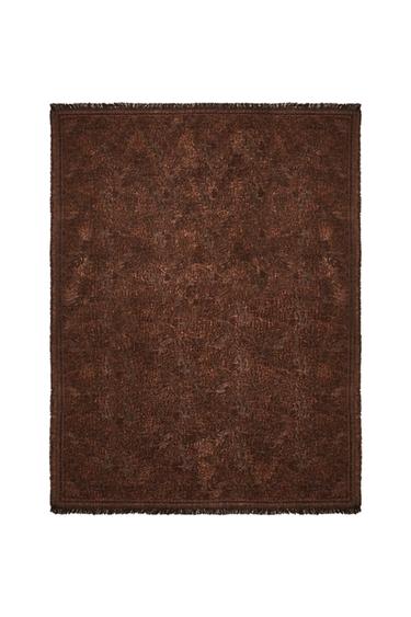 PLAID CHENILLE JACQUARD - Rose de Zara