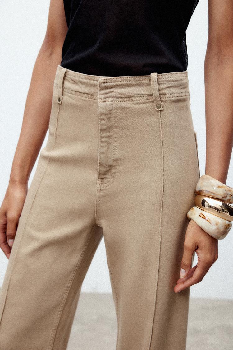 JEANS ZW COLLECTION TAILORED WIDE LEG HIGH-WAIST
