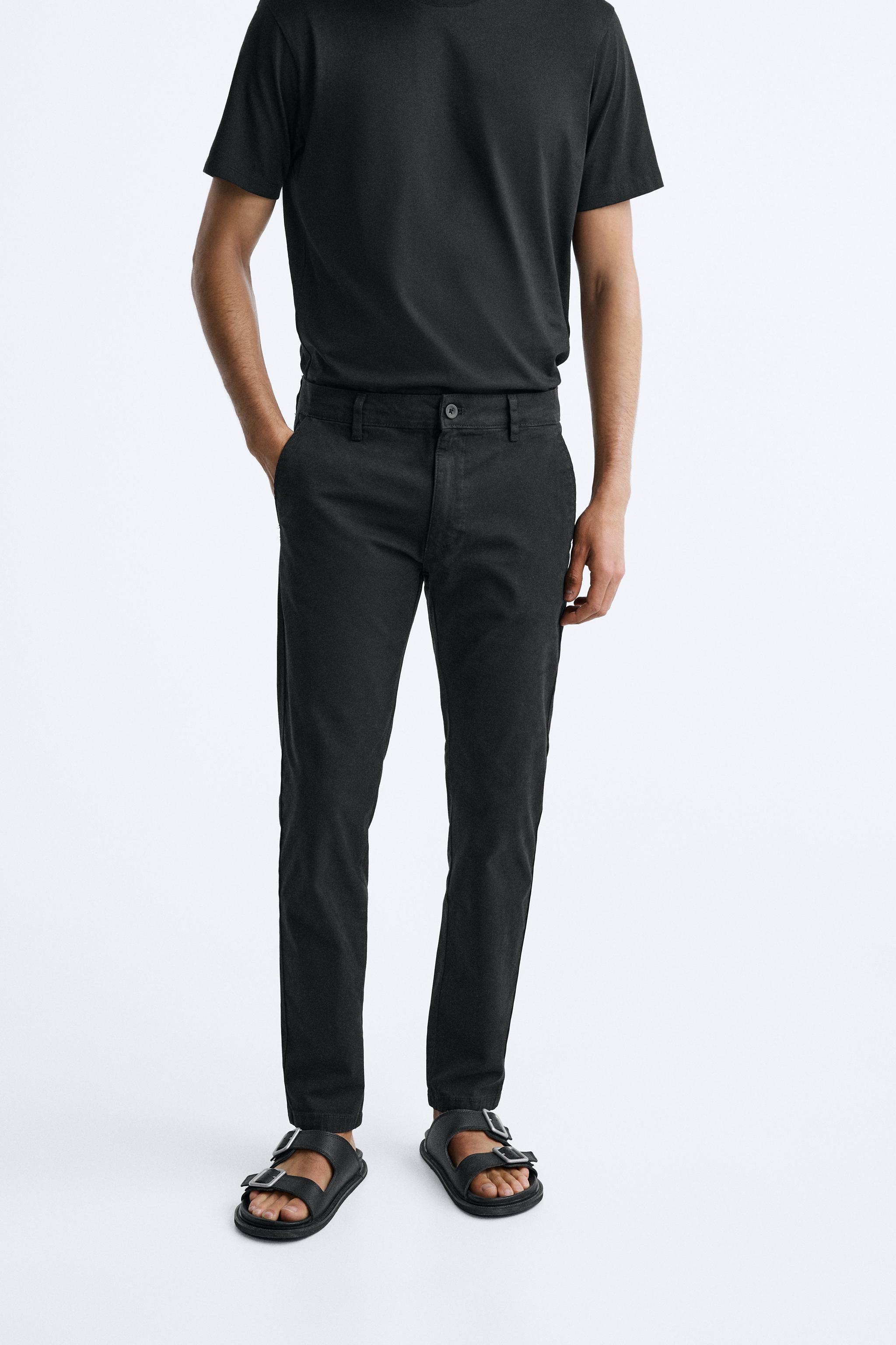 black chinos zara