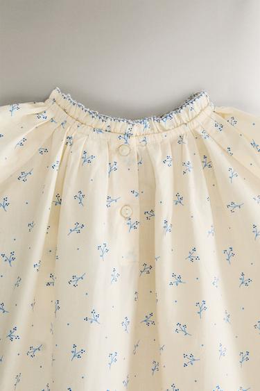 CHILDREN'S FLORAL DRESS - Cream by Zara - Image 4