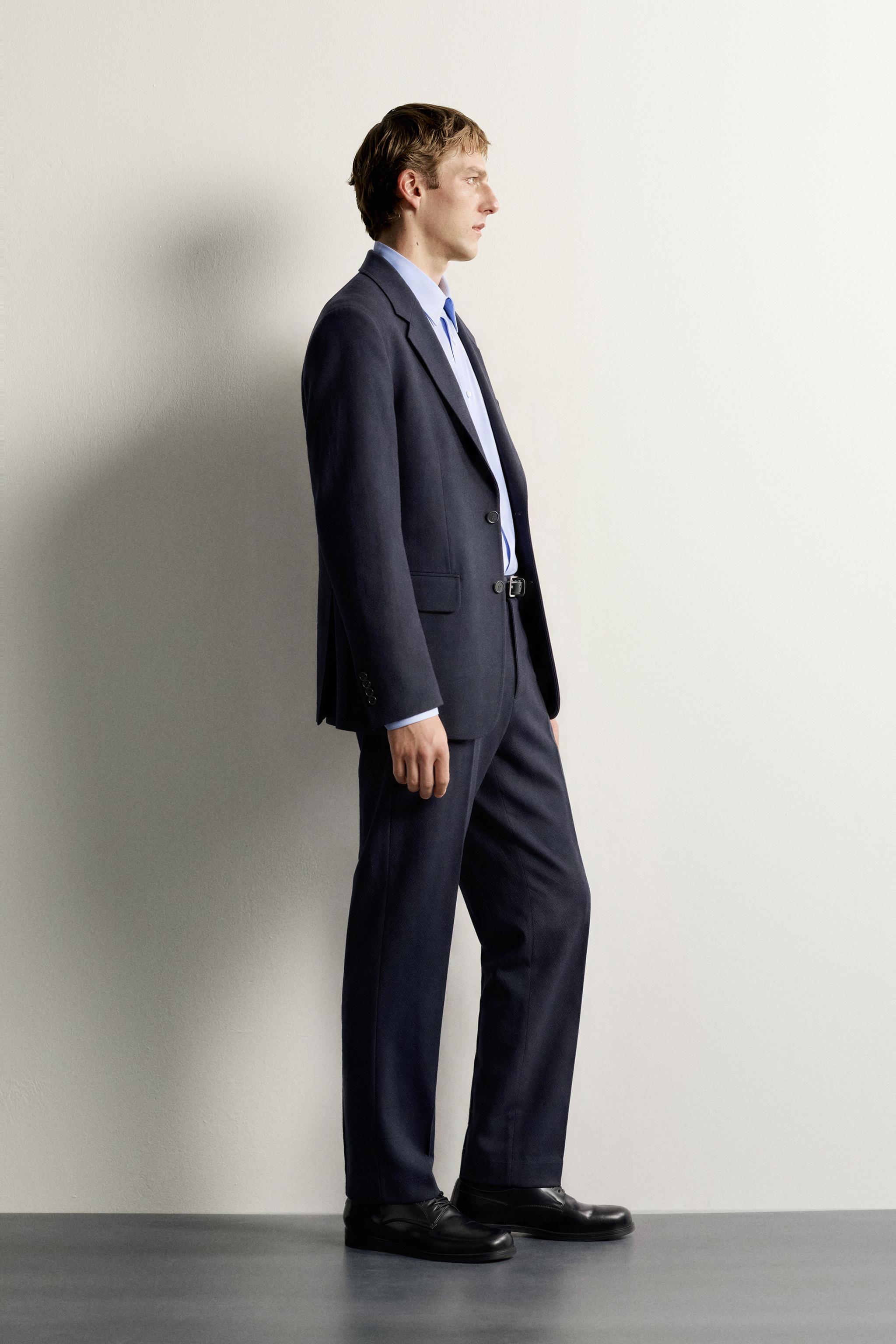 AARON LEVINE X ZARA 100% WOOL SUIT TROUSERS
