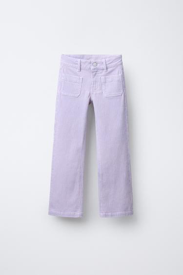 PANTALONS RECTES RATLLES - ratlles de Zara