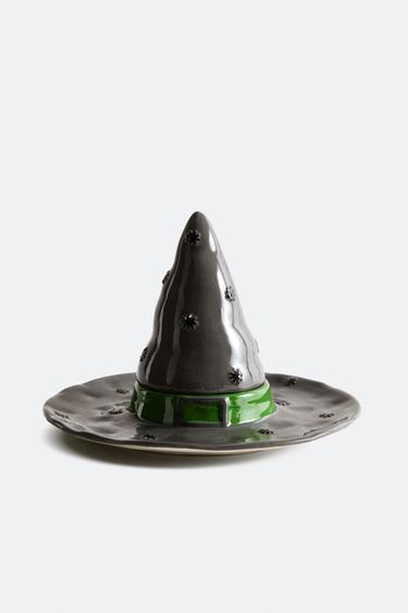 Zara CHILDREN'S WITCH HAT CERAMIC PLATE - Gray