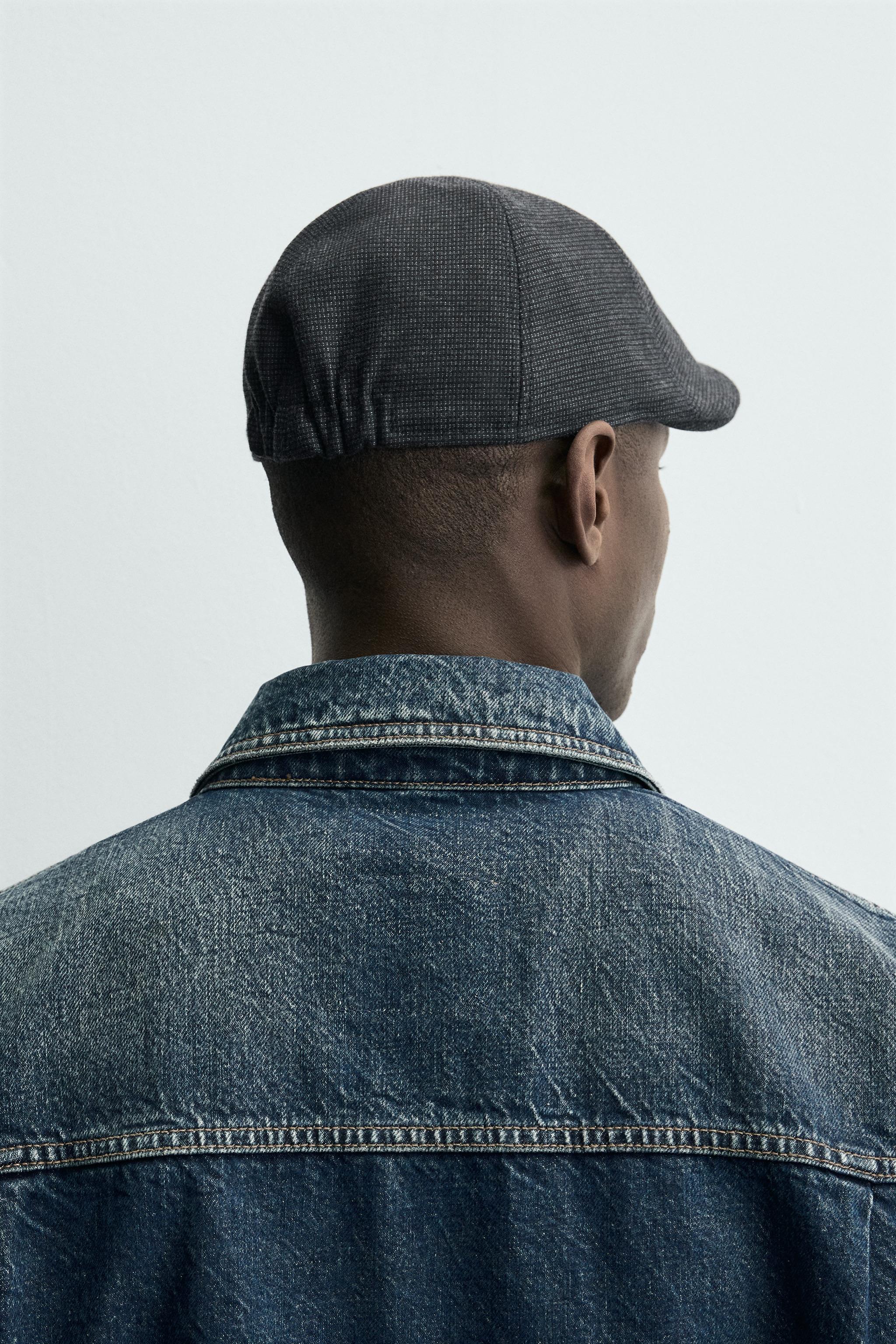 TEXTURED PLAID BERET