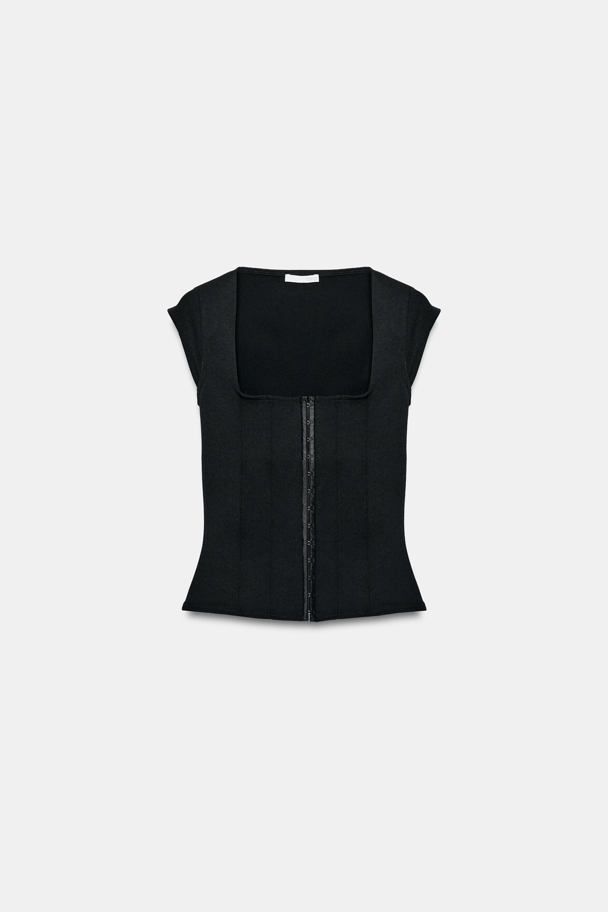 STRETCH CORSET TOP - Black | ZARA United States