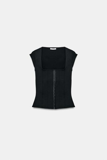 TOP CORSELET STRETCH - Noir de Zara - Image 4