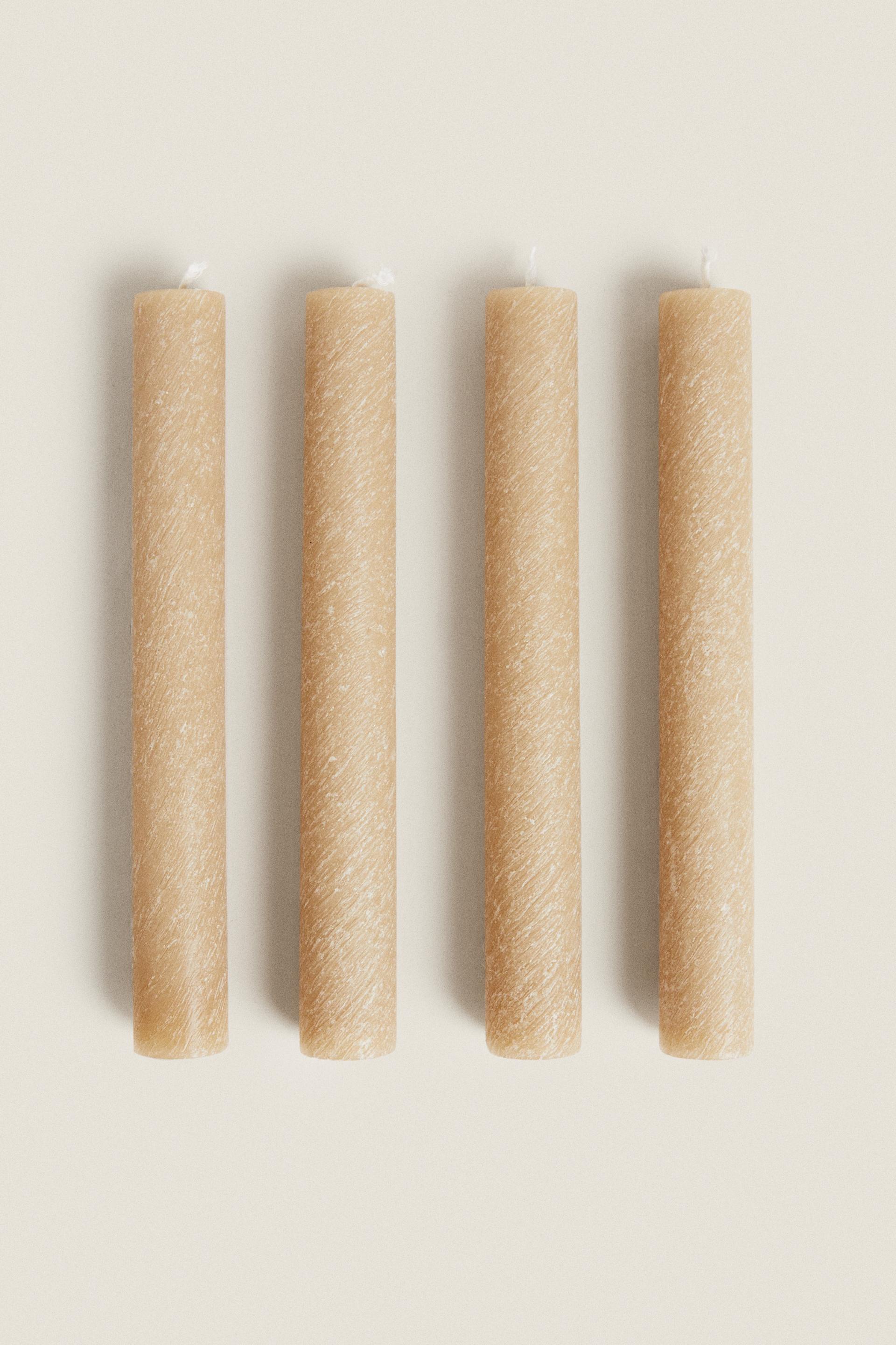 PLAIN CANDLE (PACK OF 4) Orange ZARA United States