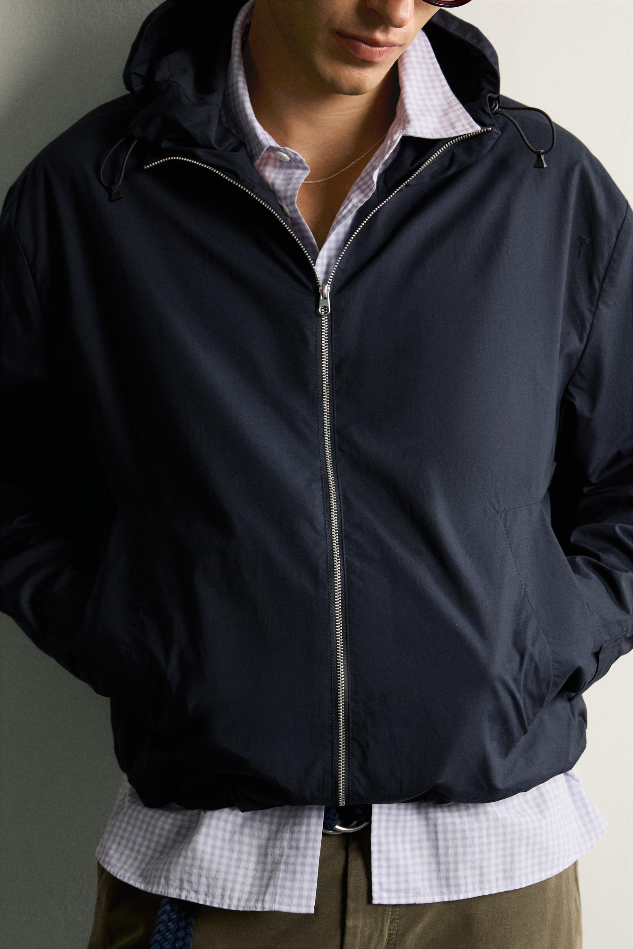 Мужские куртки Zara LIGHTWEIGHT REGULAR FIT POPLIN JACKET — фото 7