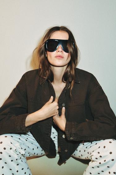 Z1975 DENIM JACKET - Brown by Zara