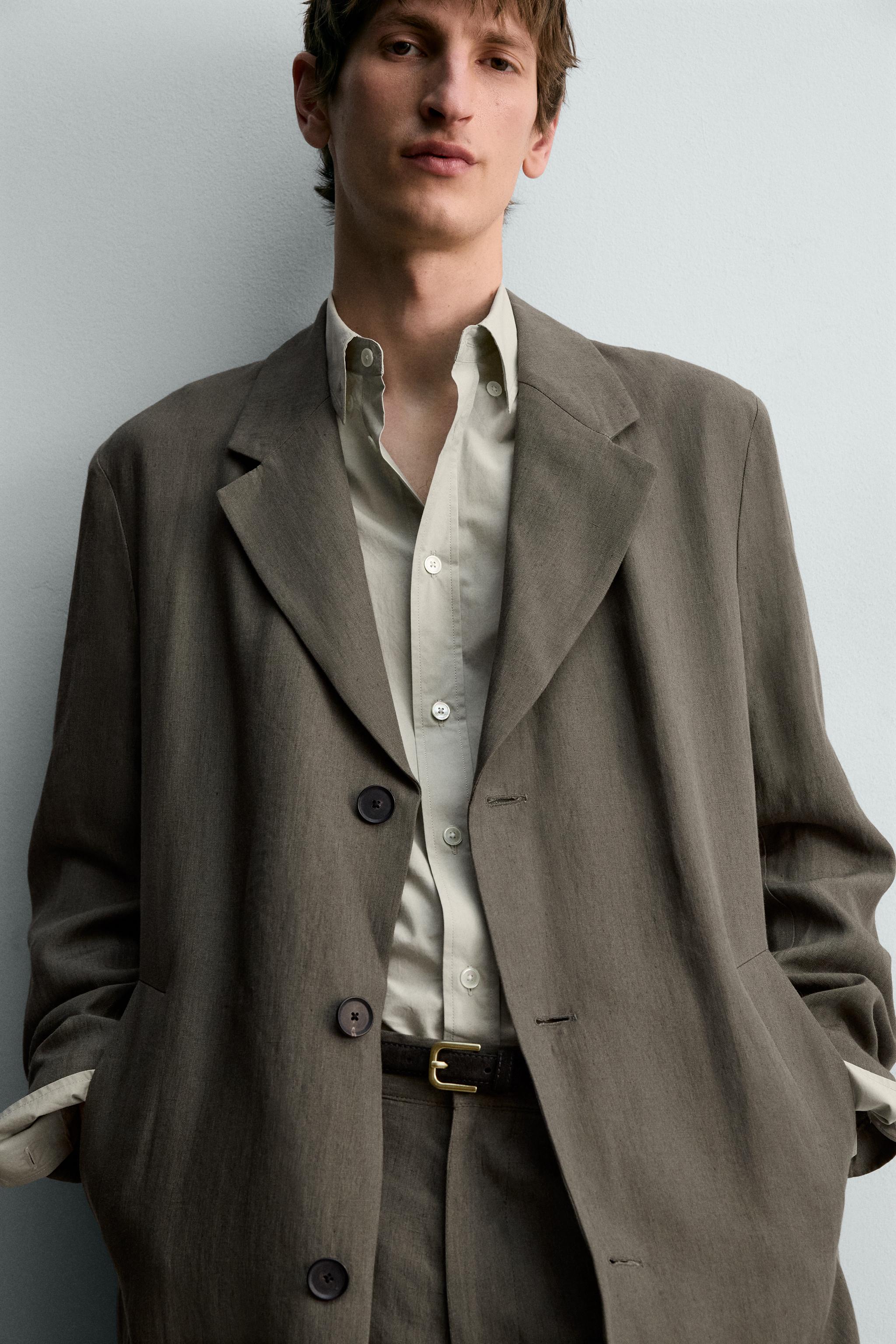 100% LINEN FROCK COAT