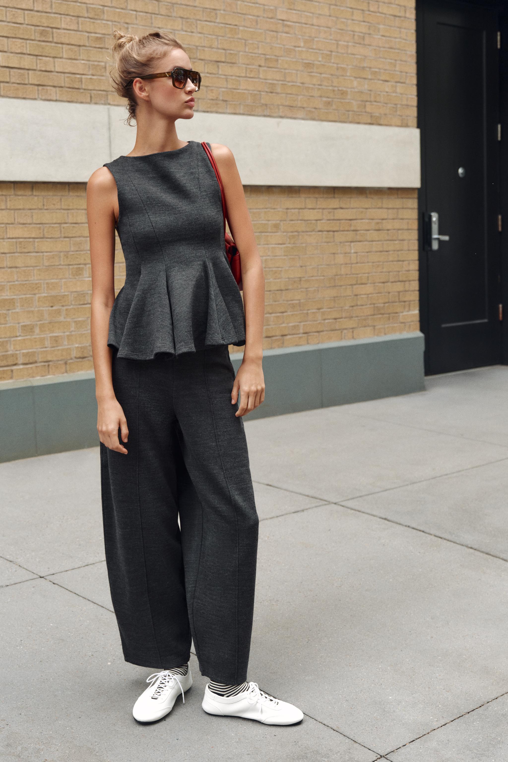 Zara Yumuşak Barrel Pantolon