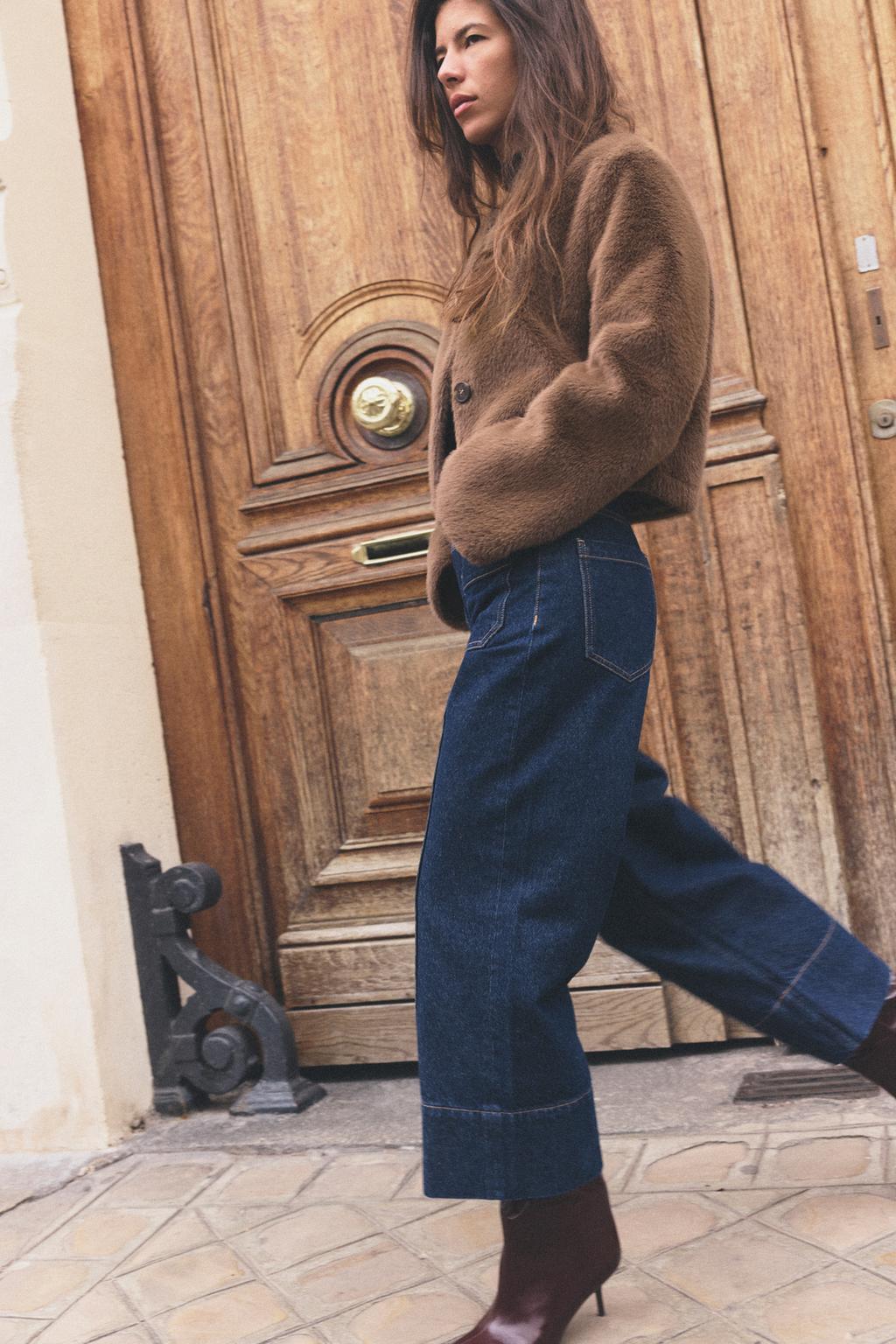 JEANS Z1975 WIDE LEG CROPPED TIRO ALTO
