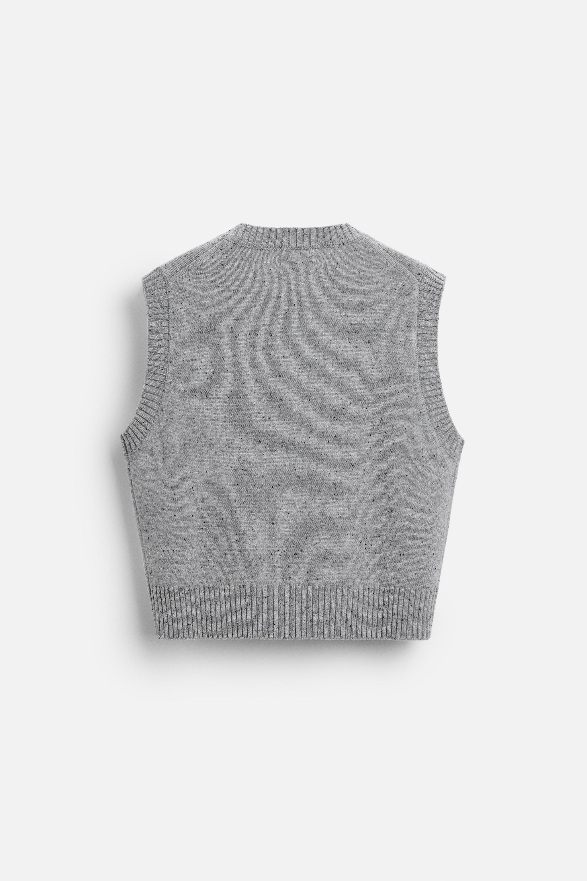 19ss kudos asymmetry knit vest