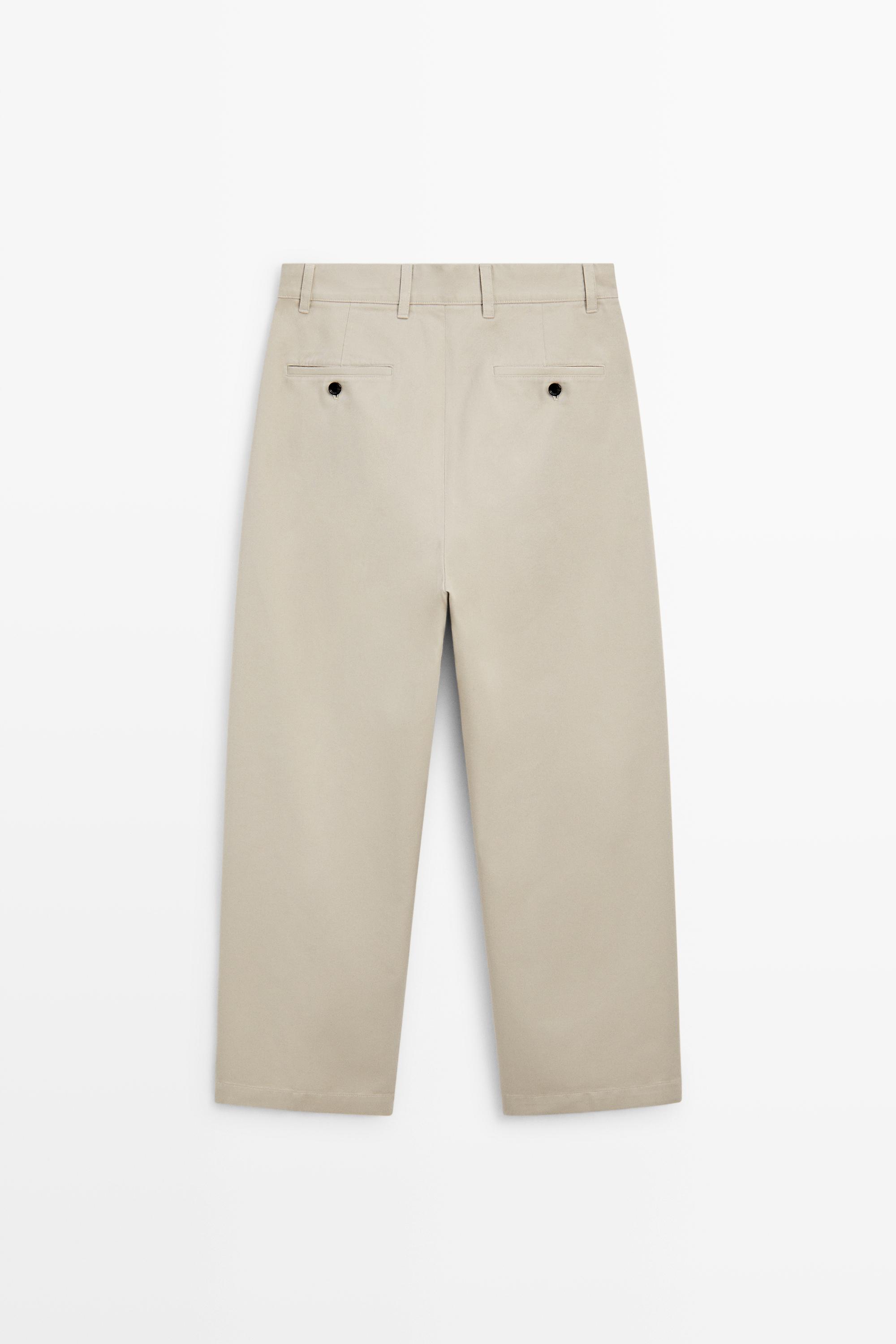 Barrel fit pants with darts