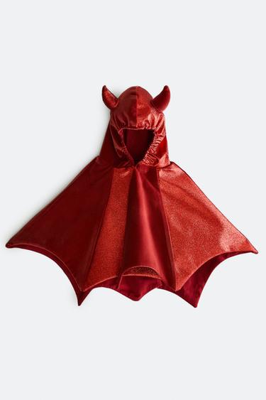 CHILDREN'S DEVIL CAPE HALLOWEEN COSTUME - Red by Zara