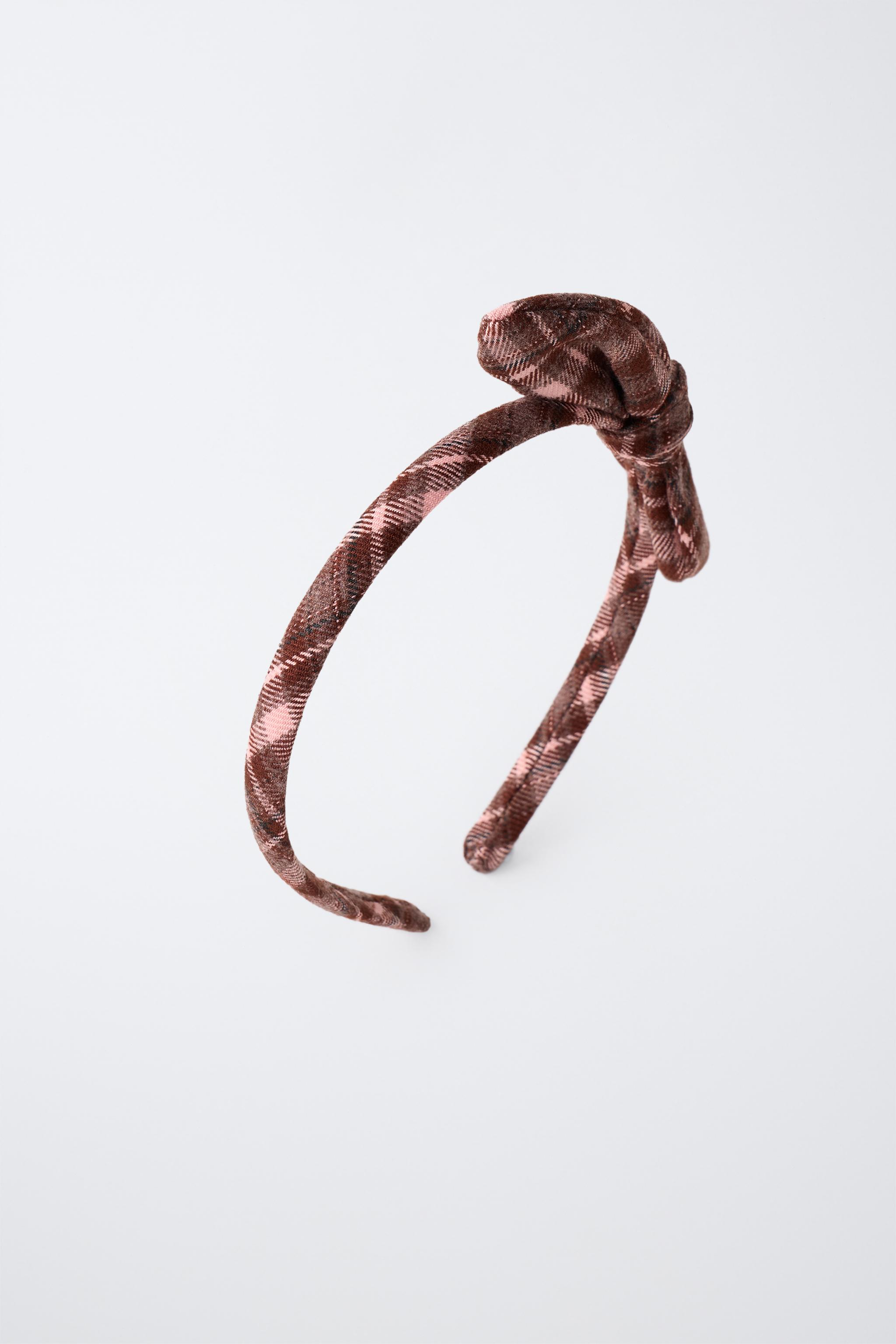 GINGHAM BOW HEADBAND