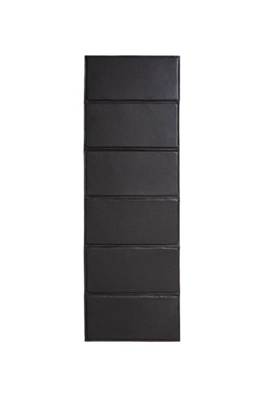 FOLDABLE LEATHER YOGA MAT - Brown by Zara