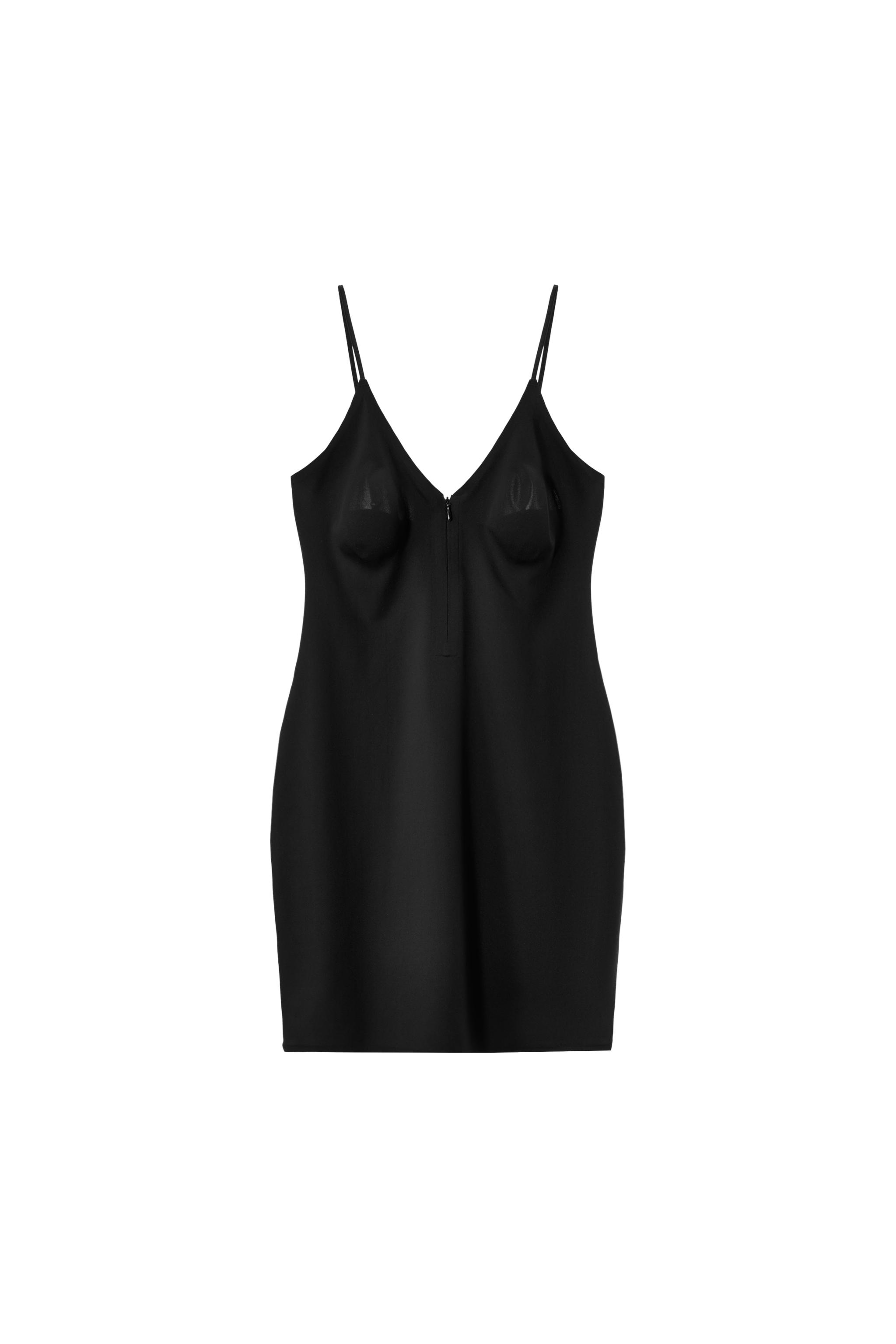 SHORT DRESS WITH POLYAMIDE ZIPPER - Black | ZARA United States SHORT DRESS WITH POLYAMIDE ZIPPER - Black | ZARA United States