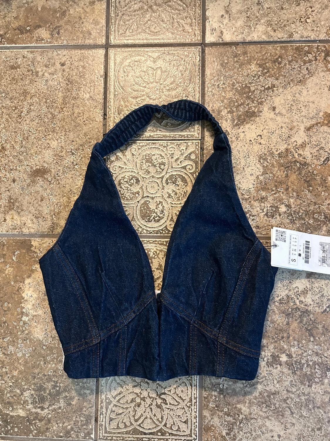 TOP CORSÉ COMBINADO DENIM