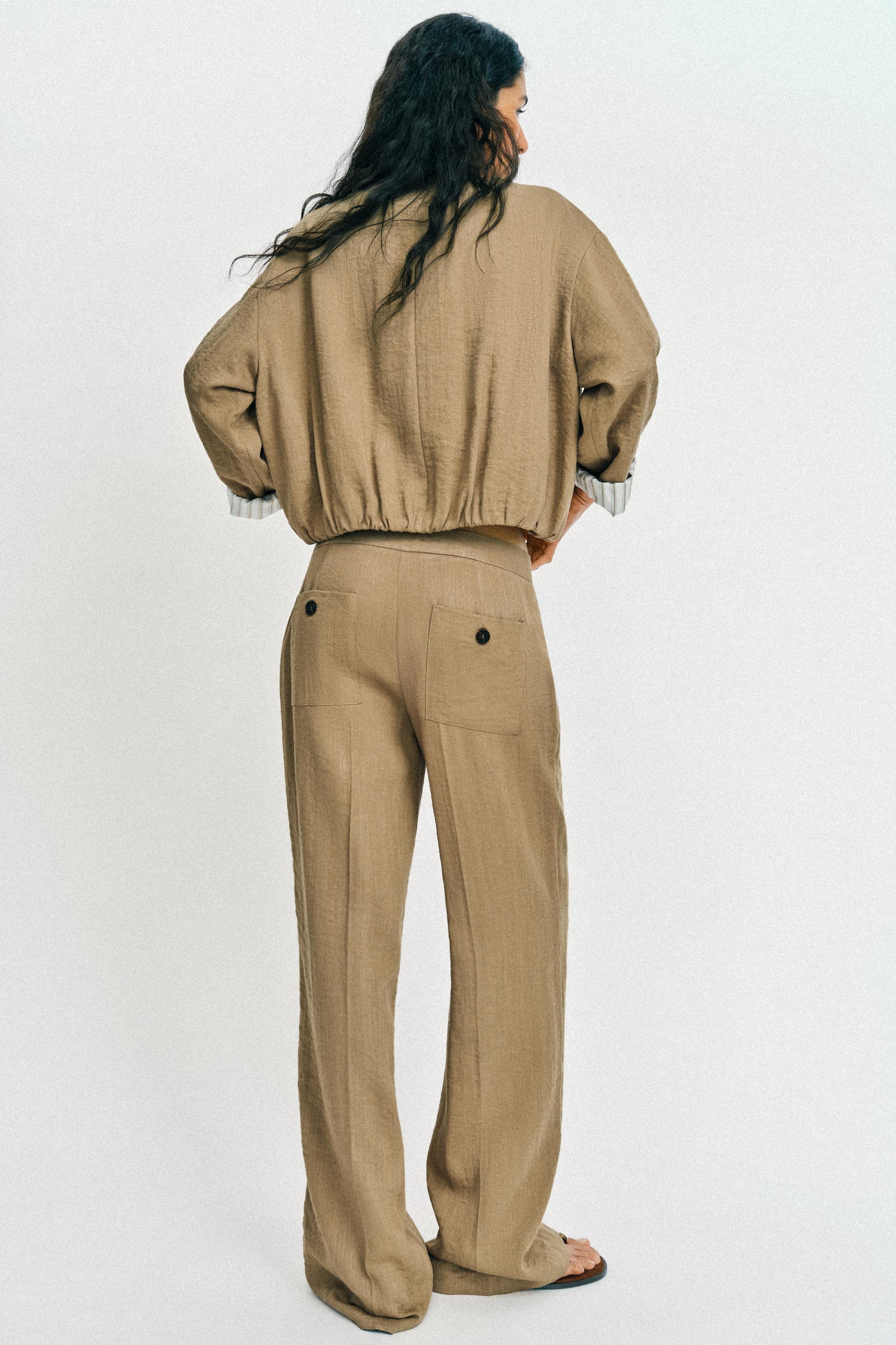 DİKİŞ DETAYLI STRAIGHT FIT PANTOLON - Görsel 5