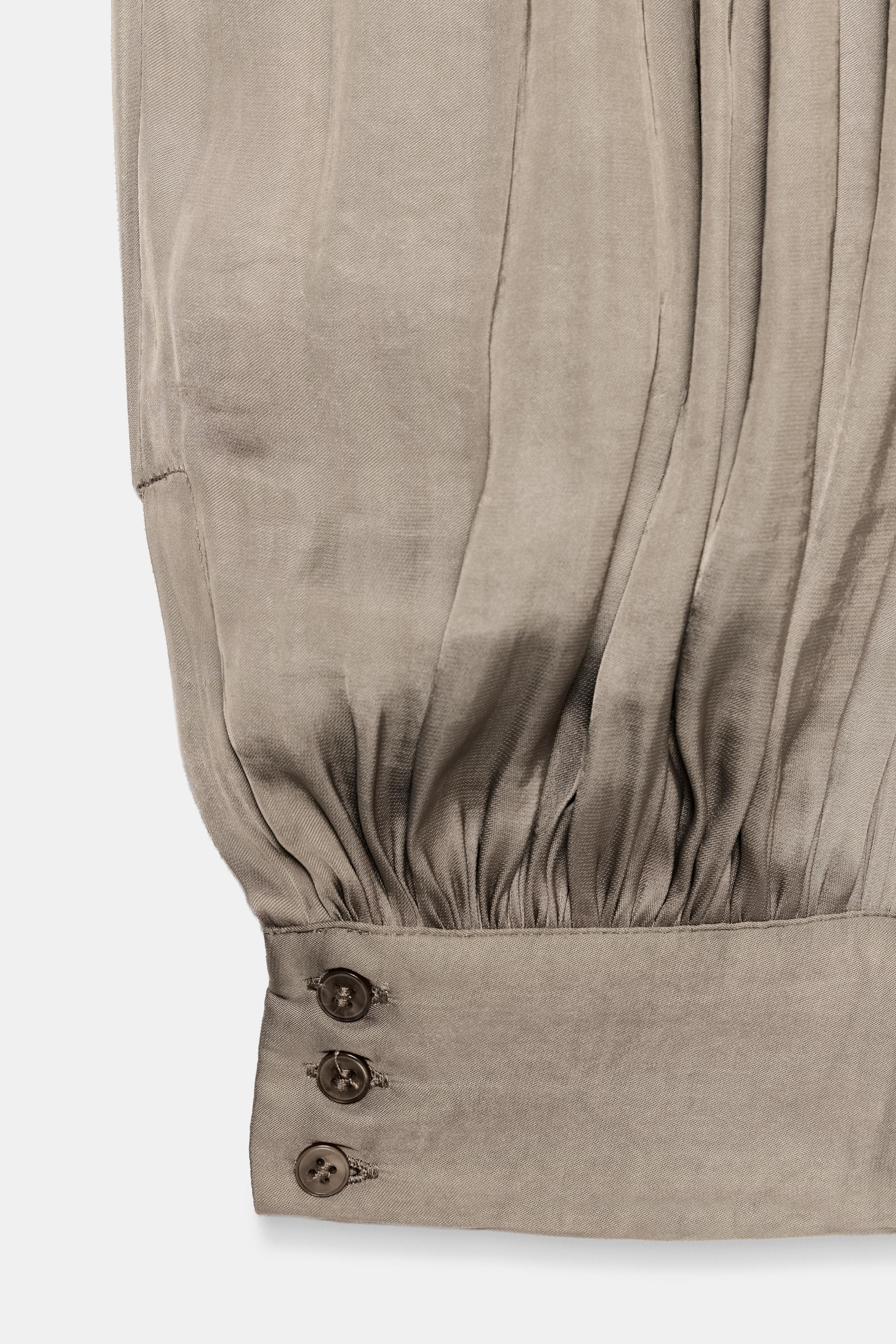Женские брюки Zara ZW COLLECTION SATIN BALLOON PANTS — фото 9