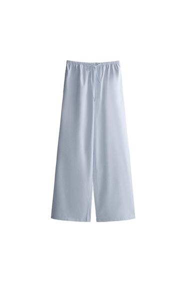 STRIPED TROUSERS - Blue by Zara