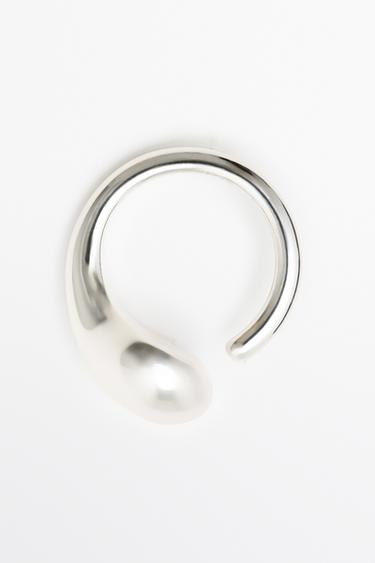 Fluid teardrop ring — Silver 2